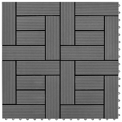 Płytka Tarasowa 11 pcs Szary 30 x 30 cm