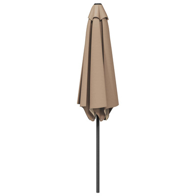Parasol ogrodowy z podstawą 230 x 230 cm Poliester Prostokątny