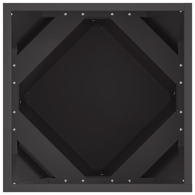 Donica 2 pcs Czarny 40 x 40 x 40 cm Stal
