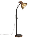 Lampa stojąca, 25 W, antyczny mosiądz, 30x30x100-150 cm, E27