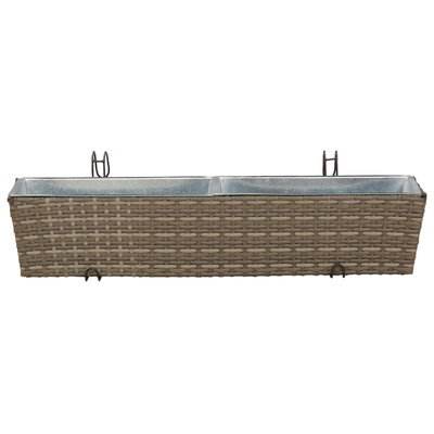 Balustrada 2 pcs 80 x 17 x 17 cm Metal
