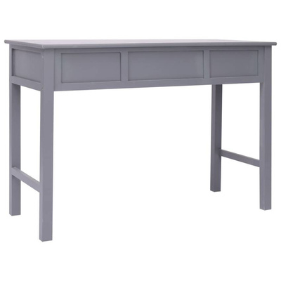 vidaXL Biurko, szare, 110 x 45 x 76 cm, drewniane
