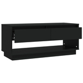 vidaXL Szafka pod TV, czarna, 102x41x44 cm, materiał drewnopochodny