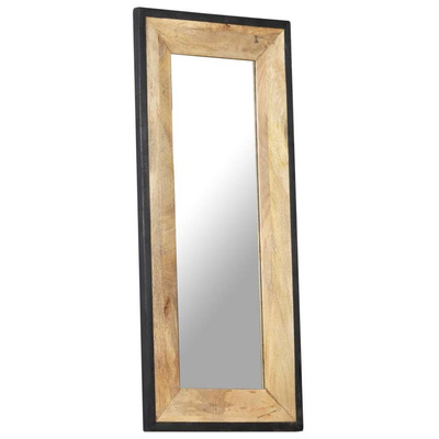vidaXL Lustro, 110 x 50 cm, lite drewno mango