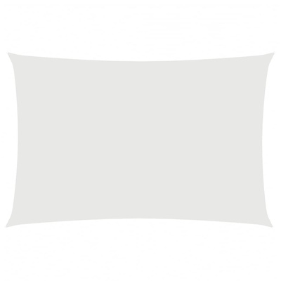 Żagiel ogrodowy z tkaniny Oxford, prostokątny, 2x4 m, biały