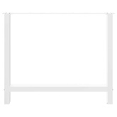 Nogi do stołu jadalnego białe 2 szt. 100x(72-73) cm stal