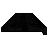 Stopnie schodowe, 4 szt. brązowoczarne 110x30x2 cm lite drewno dębowe