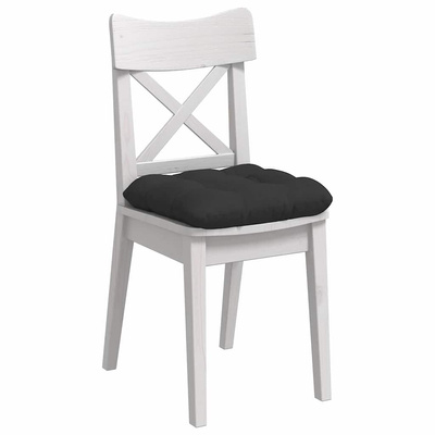 Poduszki na siedziska 4 pcs Czarny 45 x 45 cm