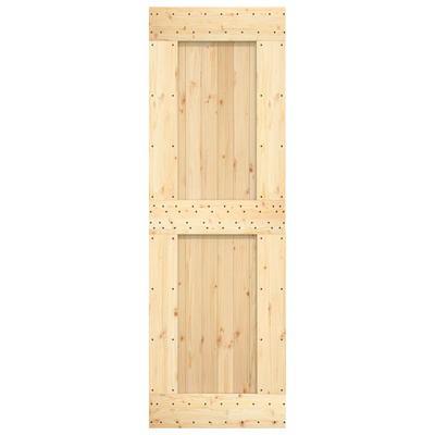 Drzwi przesuwne 70 x 210 cm Lite Drewno Sosnowe (Nieobrobione)
