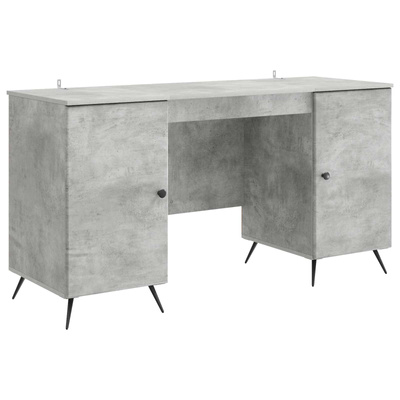 Biurko Betonowy szary 142,5 x 50 x 75 cm Drewno inżynieryjne