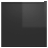 vidaXL Szafka wisząca pod TV, wysoki połysk, czarna, 60x30x30 cm