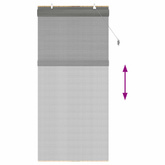 Roleta Szary 90 x 220 cm Bambus