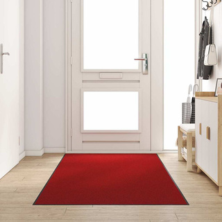 Dywanik wejściowy Czerwony i Czarny 120 x 250 cm 100% poliamid