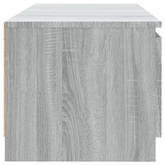 vidaXL Szafka pod TV, z LED, szary dąb sonoma, 140x40x35,5 cm