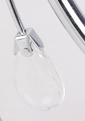 Lampa sufitowa chromowana z kryształkami 5x40W Simpli Candellux 35-63854