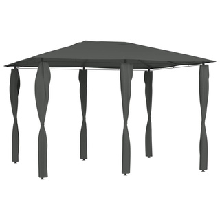 vidaXL Altana z pokryciem słupków 3x4x2,6 m, antracytowa, 160 g/m²