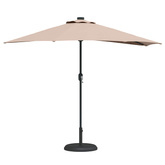 Parasolka ogrodowa Ciemnoszary 294 x 150 x 224 cm