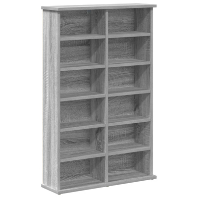 Kabinet na płyty CD 2 szt. Szary Sonoma 60 x 17 x 92 cm