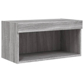 vidaXL Szafka pod TV, z LED, kolor szary dąb sonoma, 60x30x30 cm