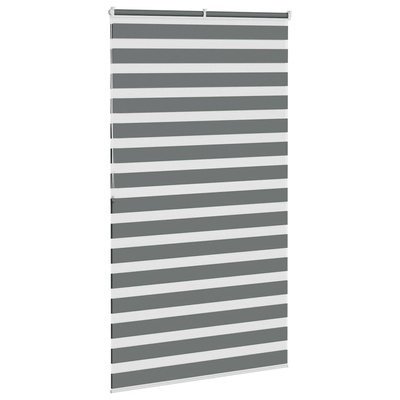 Roleta zebra, ciemnoszara, szerokość tkaniny 120,9cm, poliester