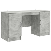 Biurko Betonowy szary 142,5 x 50 x 75 cm Drewno inżynieryjne