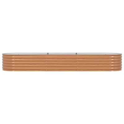 Podniesiony grządka Brązowy 320 x 80 x 44 cm Stal
