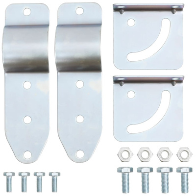 Wypukłe lustro drogowe, czarne, ?45 cm, poliwęglan