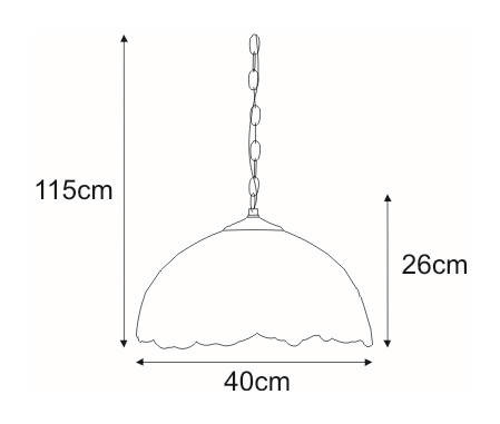 Lampa wisząca K-P161122 z serii WITRAŻ KAJA