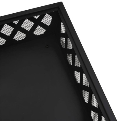 vidaXL Palenisko z pogrzebaczem, 50 cm, XXL, stal