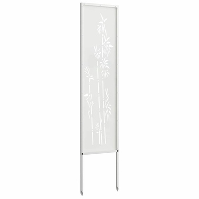 Ekran zapewniający prywatność w ogrodzie Biały 32 x 140 cm