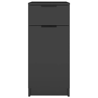 vidaXL Szafka pod biurko, czarna, 33,5x50x75 cm