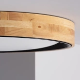 Plafon LED 21W Okrągły 50 cm Naturalne Drewno 3 Barwy Świecenia Abruzzo Vero