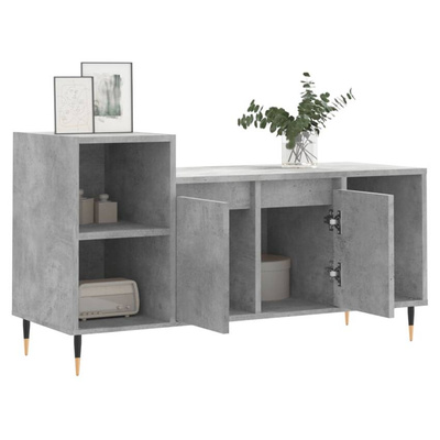 vidaXL Szafka pod TV, szarość betonu, 100x35x55 cm wariant 4