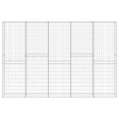 Ściana gabionowa z pokrywami, galwanizowana stal, 300x30x200 cm