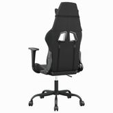 vidaXL Fotel gamingowy, czarno-szary, sztuczna skóra model standard