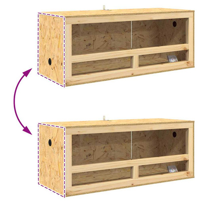 Terrarium brązowy 100 x 40 x 90 cm OSB