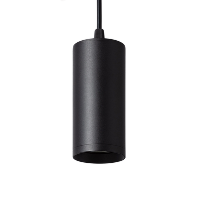 Czarny Zwis Lampa Wisząca tuba GU10 Abruzzo Echo