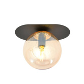 Lampa sufitowa  PLAZA 1 BLACK/MIODOWY