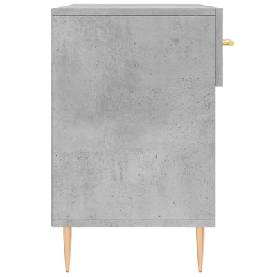 Ławka z miejscem na buty, szarość betonu, 102x35x55 cm