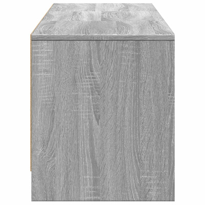 Szafka RTV z LED 165x34x40 cm Szary Sonoma Drewno inżynieryjne