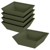 Doniczka ogrodowa 5 pcs Zielony oliwkowy 50 x 50 x 15 cm