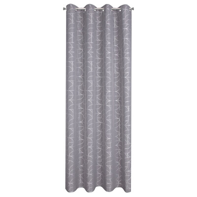 Zasłona Evi srebrna 140x250