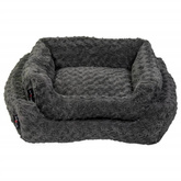 Jack and Vanilla Legowisko sofa Softy XS, 50x43x17 cm, szare rozety