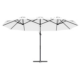Parasol plażowy piaskowy 372 x 198 x 243 cm