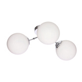 BELWEDER lampa ścienna chromowy 3x40W E14 klosz biały  23-39873