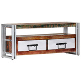 vidaXL Szafka pod TV, 90 x 30 x 40 cm, lite drewno z odzysku
