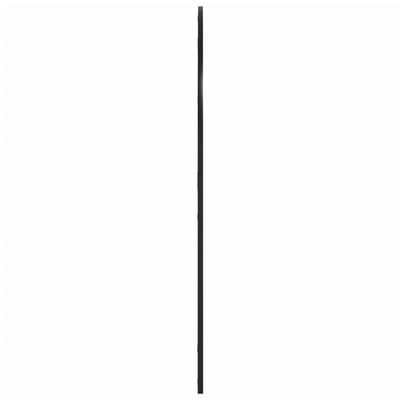 Lustro ścienne, czarne, 100x110 cm, zakończone łukiem, żelazo