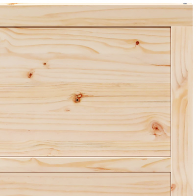Drzwi przesuwne 100 x 208 cm Lite drewno sosnowe naturalny