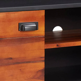 vidaXL Szafka pod TV, 110x35x50 cm, lite drewno akacjowe i MDF