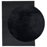 vidaXL Dywan OVIEDO z krótkim włosiem, czarny, 240x340 cm